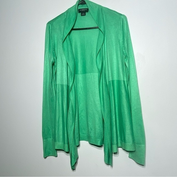 Liz Claiborne Open Drape Cardigan Women's Sz S Seafoam Green Business Casual - Picture 6 of 10